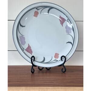 Belles Fleurs Gray 13" Chop Plate (Round Platter) by Dansk